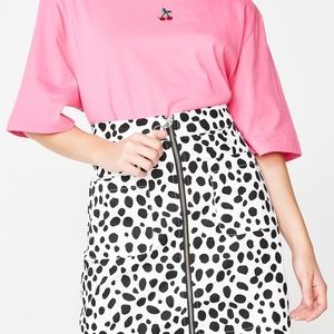 Lazy Oaf Dalmatian Print Mini Skirt